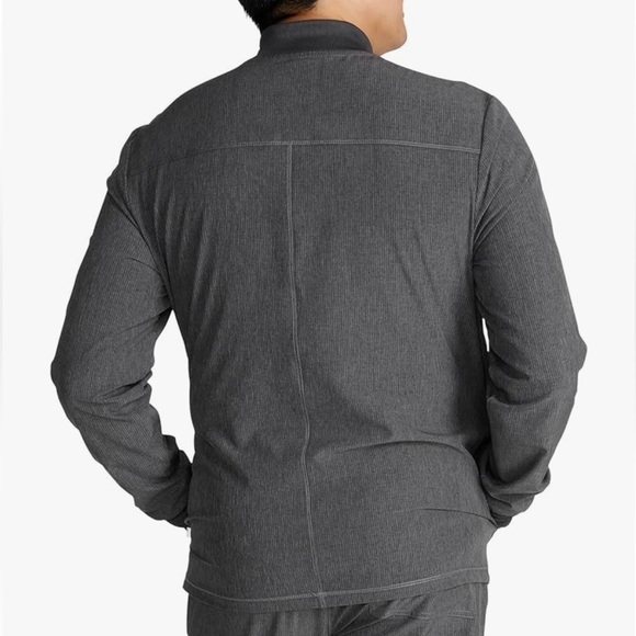 NWT Cherokee Certainty Scrub Jacket Men’s XL Graphite Gray Full Zip Scrubs New - Picture 2 of 9
